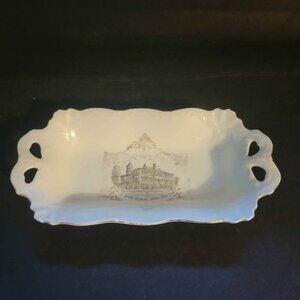 Vintage Porcelain Souvenir Dish Featuring a Depiction Of The "PUBLIC HIGH SCHOOL
